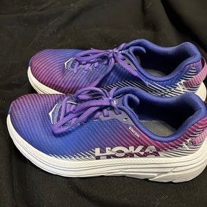 Hoka One One Rincon, size 7.5. Blue and purple